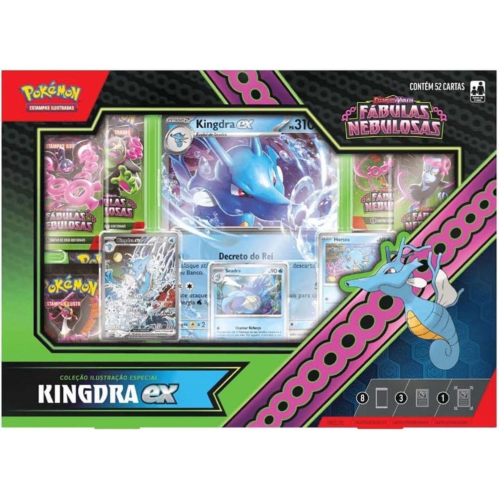 Box Pokemon Coleção Ilustração Especial Kingdra | Extra
