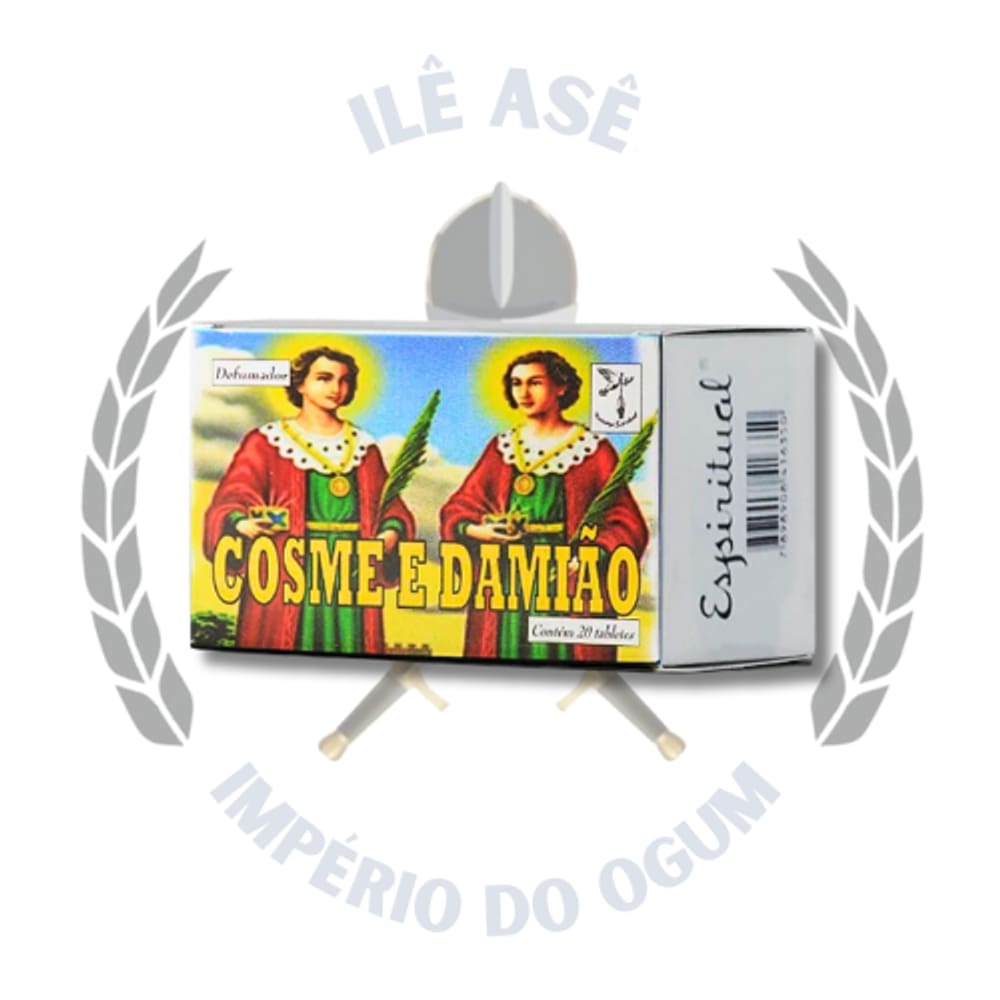 Defumador Tablete - Cx 20 Uni - Cosme E Damião