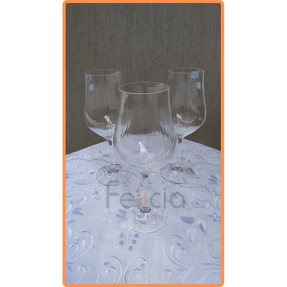 Taça para Vinho Tinto Tulipa Optic em Cristal Ecológico 450ml - Bohemia