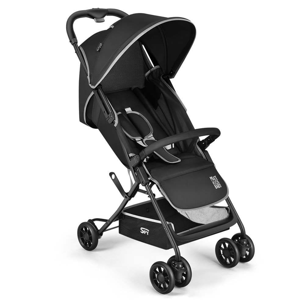 Carrinho de Bebê Compacto Multikids Baby Spy Preto - BB424