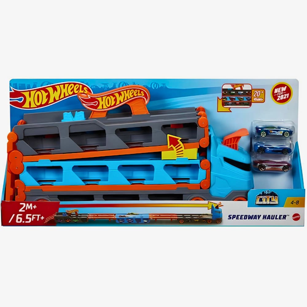 Hot Wheels Pista City Reboque Pista de Corrida GVG37 Mattel