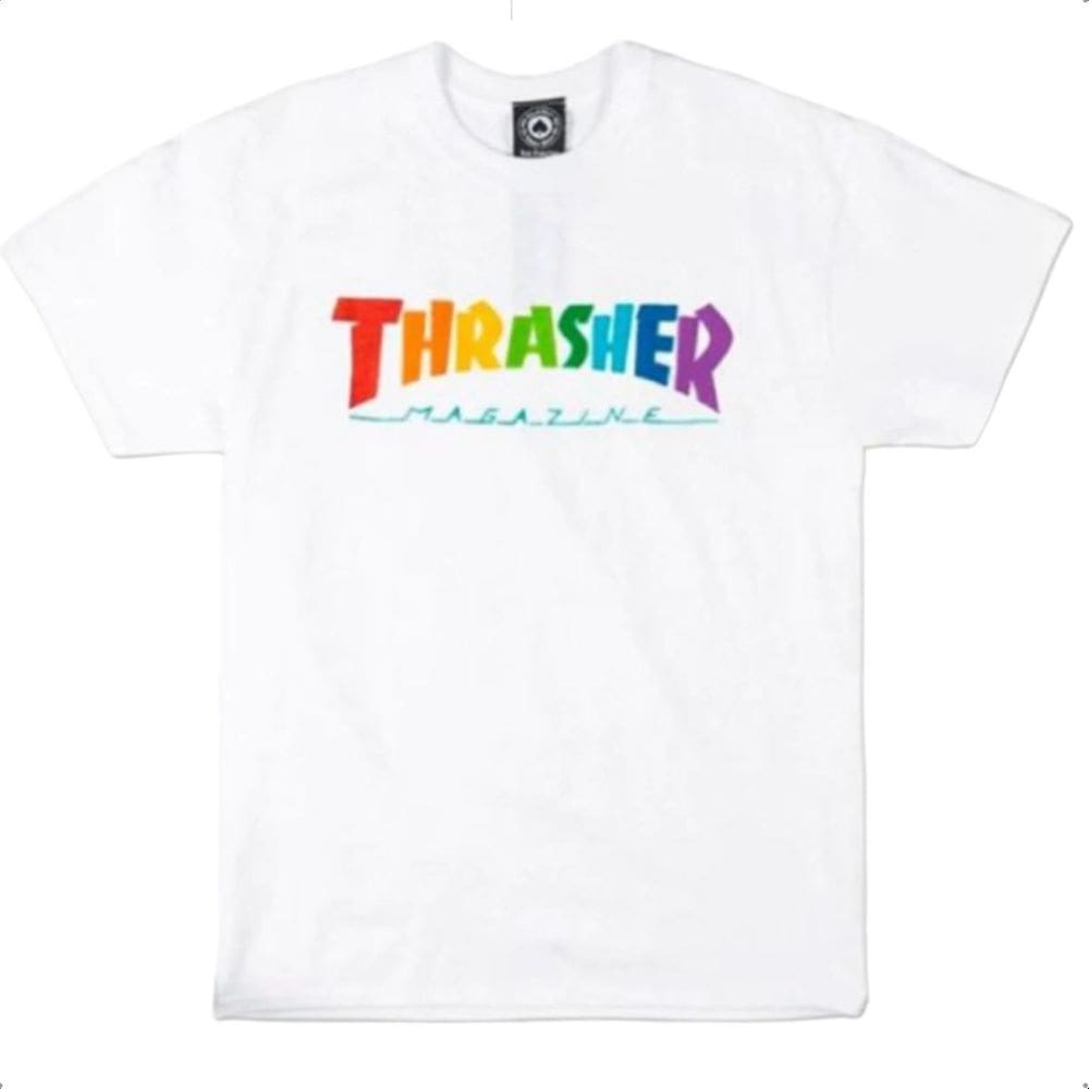Camiseta Masculina Thrasher Magazine Rainbow