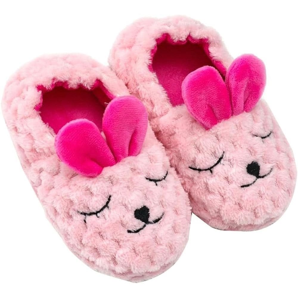 Pantufa Infantil Antiderrapante Menina Coelha Pelo Inverno