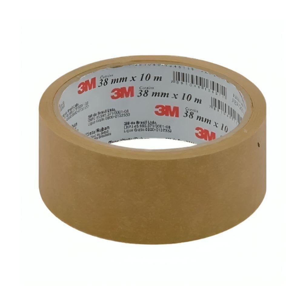 Fita Adesiva De Papel Kraft 3777 38mm X 10m Scotch Com 6 Rolos 3m