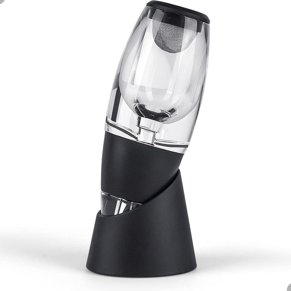 Aerador de Vinho Deluxe Lorben Decantador Decanter Portátil com Filtro Suporte