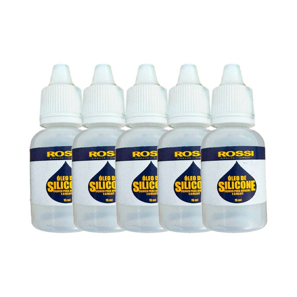 Kit 5un Óleo de Silicone Rossi Lubrificante 15ml
