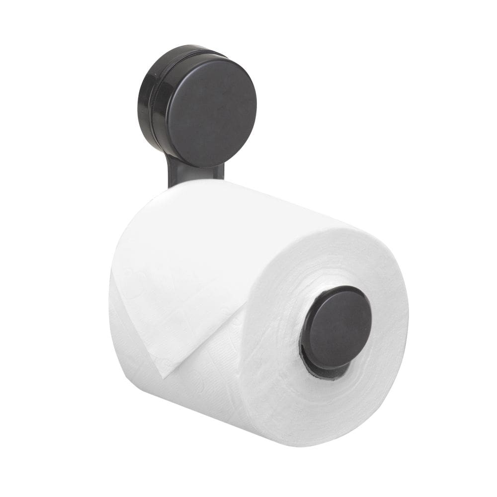 Porta Papel Higiênico com Ventosa Não Fure Preto - 8450 Arthi