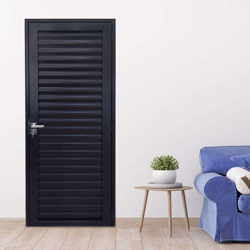Porta Palheta de Alumínio 210 X80cm Linha 30 Lado Esquerdo Preto