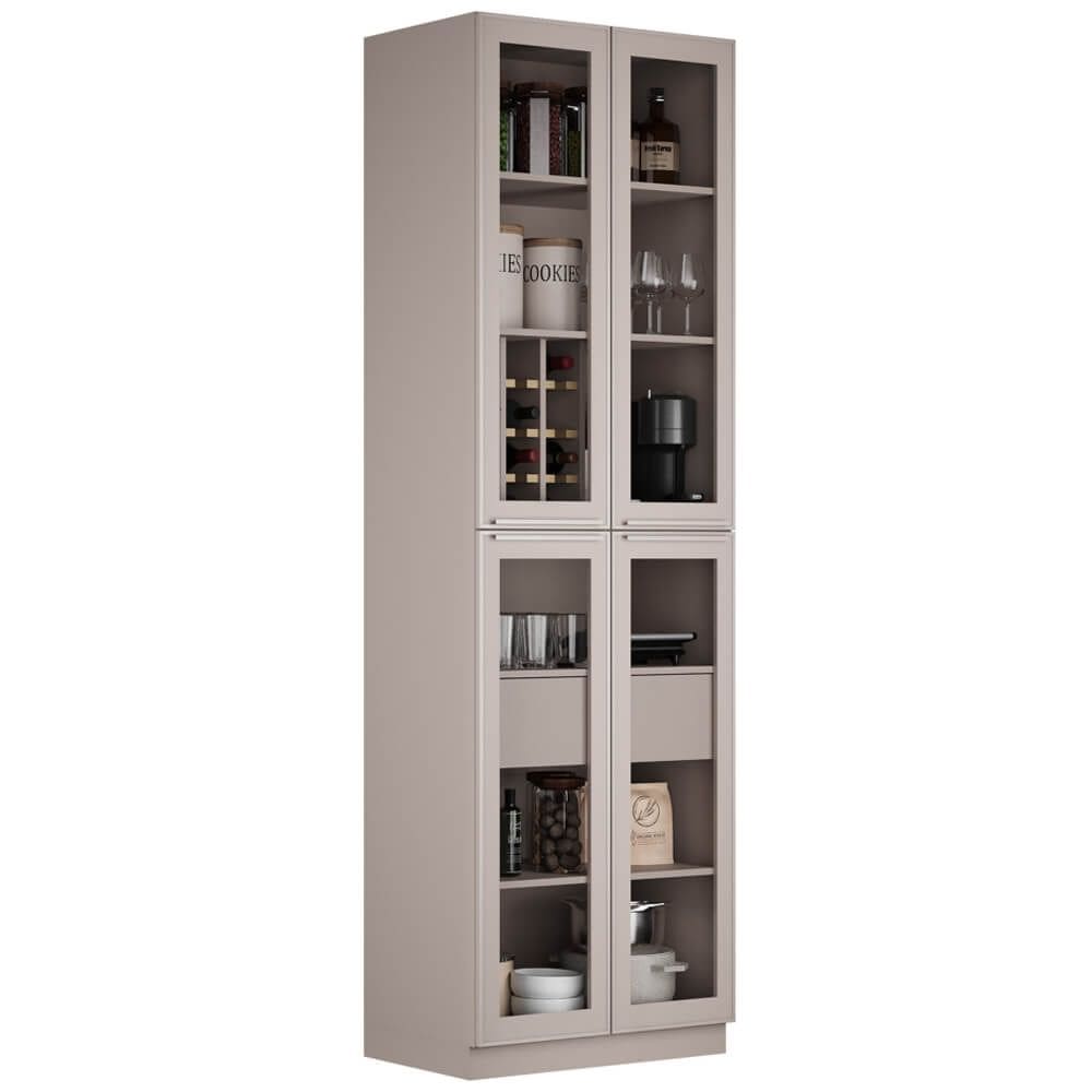 Cristaleira Essence 4 Portas 1 Gaveta Itatiaia