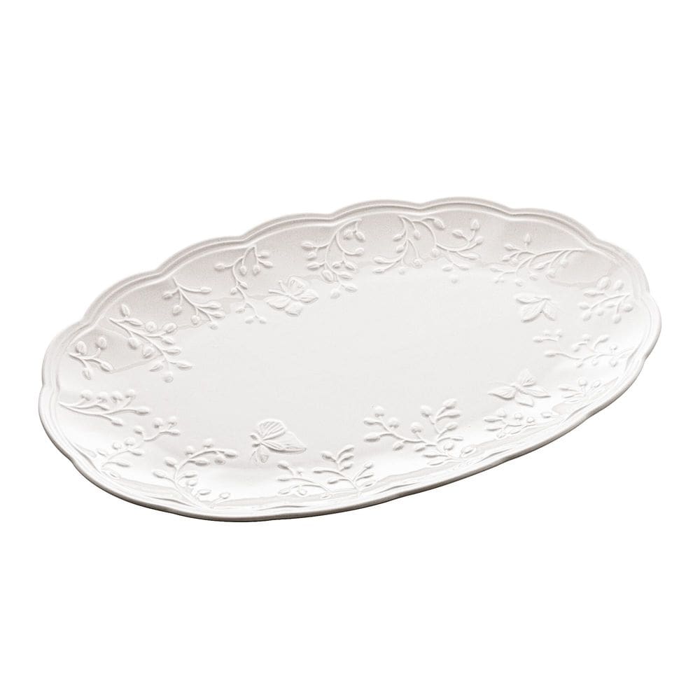 Travessa de Porcelana New Bone Butterfly Flower 36cm - Lyor