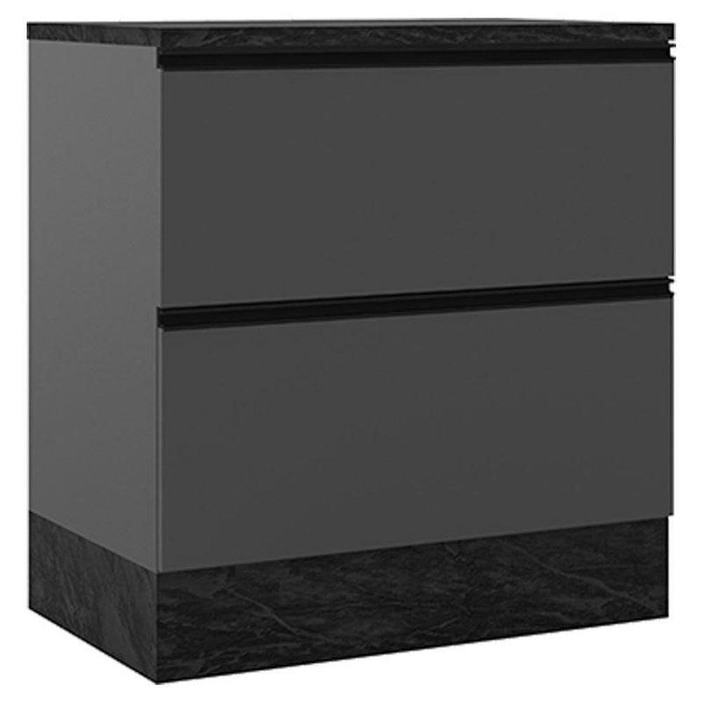 Balcão De Cozinha 80cm Etna Grafite - Poliman