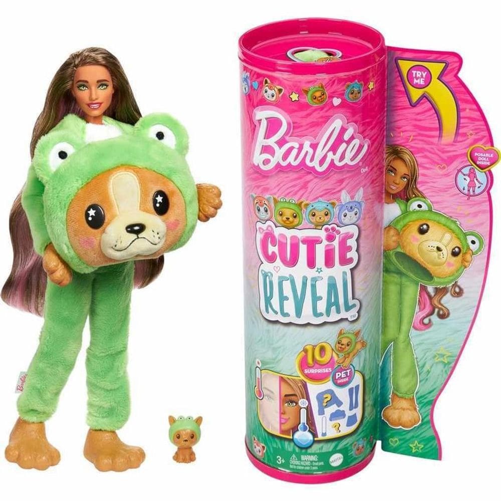 Boneca Barbie - Disfarce de Animal - Cutie Reveal - Sapo MATTEL