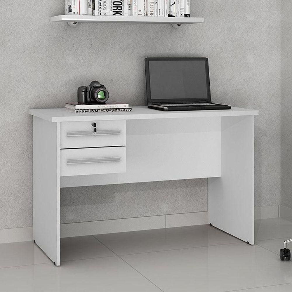 Mesa Para Computador Ambiente Byte Branco - Valdemóveis