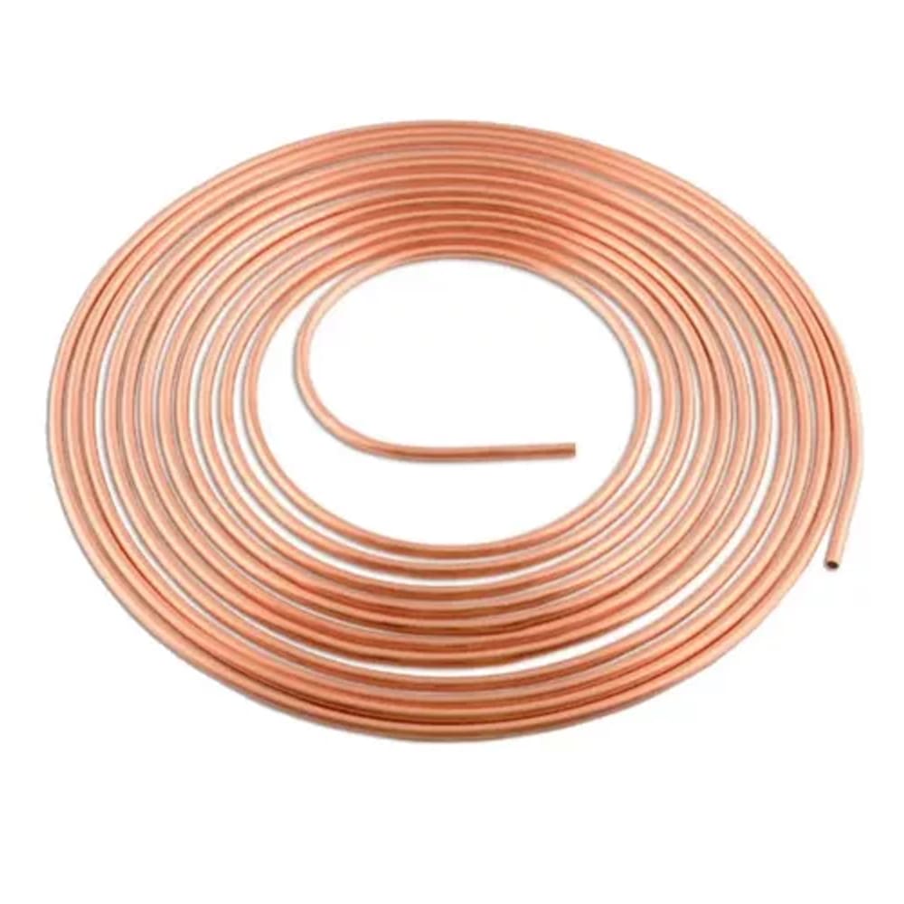 Tubo Cobre Flexível 1/2 12,7mm Panqueca Com 15 Metros