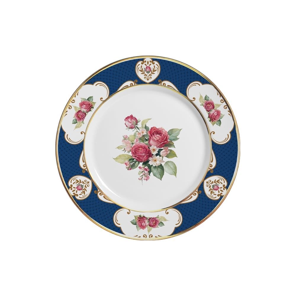 Conjunto com 6 Pratos de Sobremesa Singapura Azul Ø21cm
