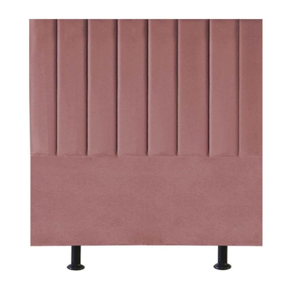 Cabeceira De Cama Solteiro Box 100 Cm Marina Suede rosê