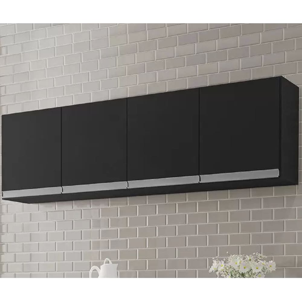 Armário Aéreo de Cozinha 4 Portas 160cm Andréia - AJL Móveis