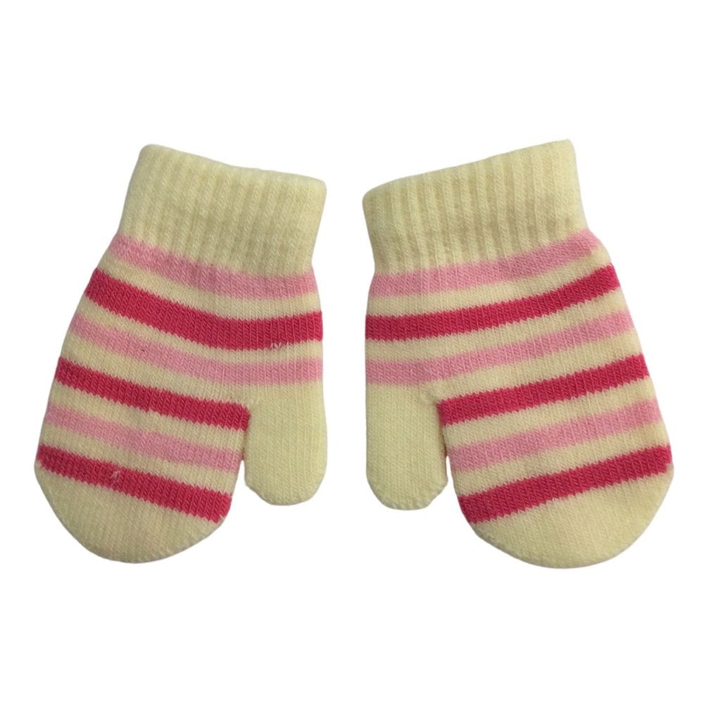 Luvas de Lã bebê fem Everly Amarelo e rosa