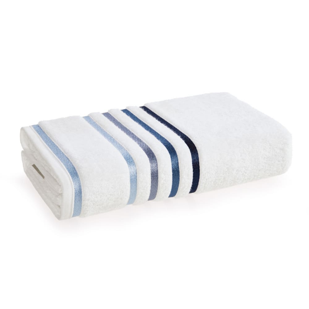 Toalha Banhão Gigante Lumina Macia 150 x 86m Branca Listras Karsten