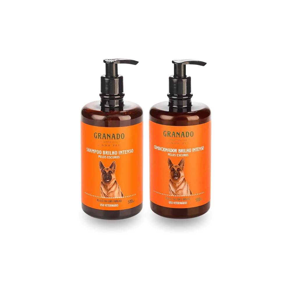 Kit Shampoo E Cond Pelos Escuros Granado Pet 500ml