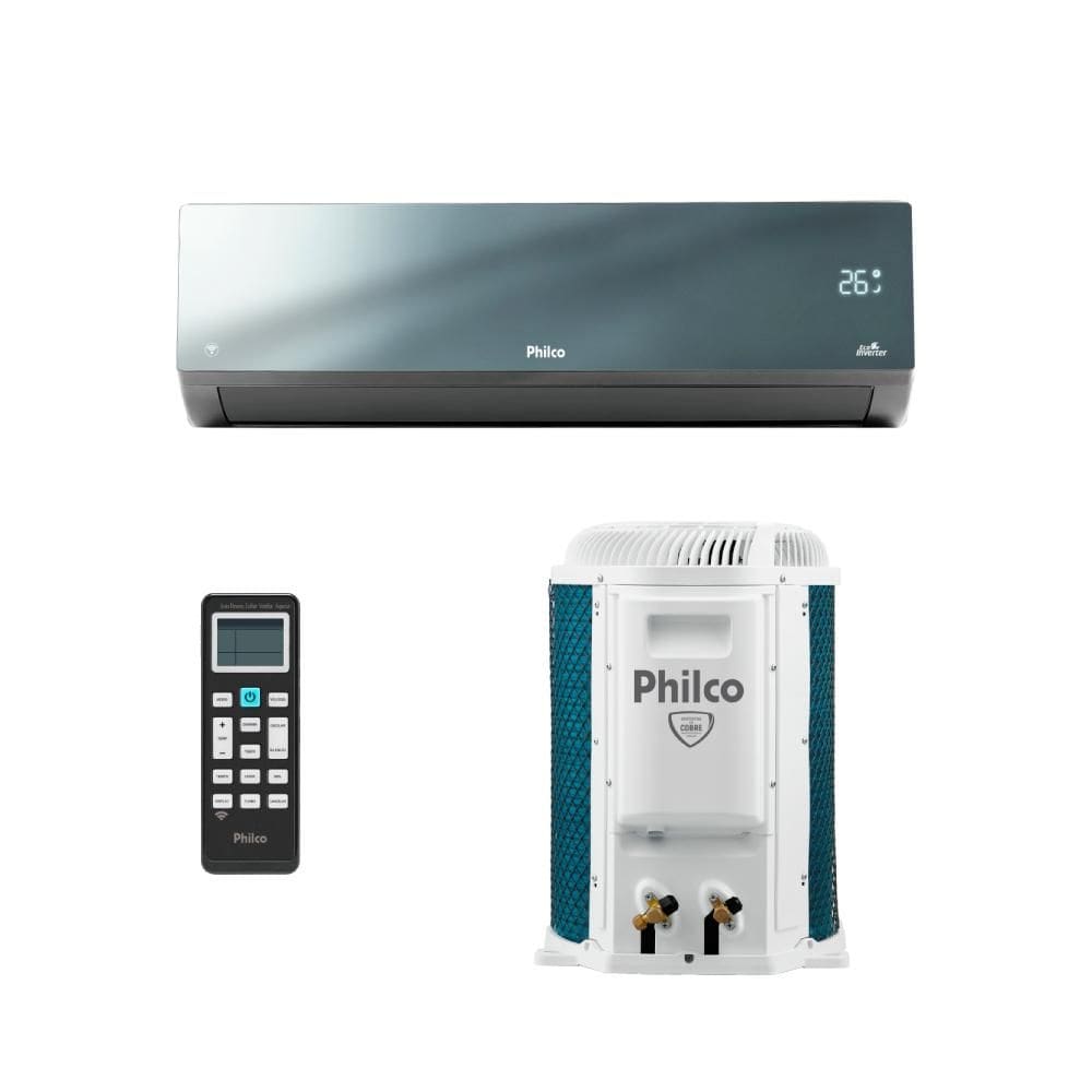 Ar Condicionado Split Inverter Hi Wall Philco Eco 12000 BTUs Quente/Frio PAC12000IQFM15E - 220V