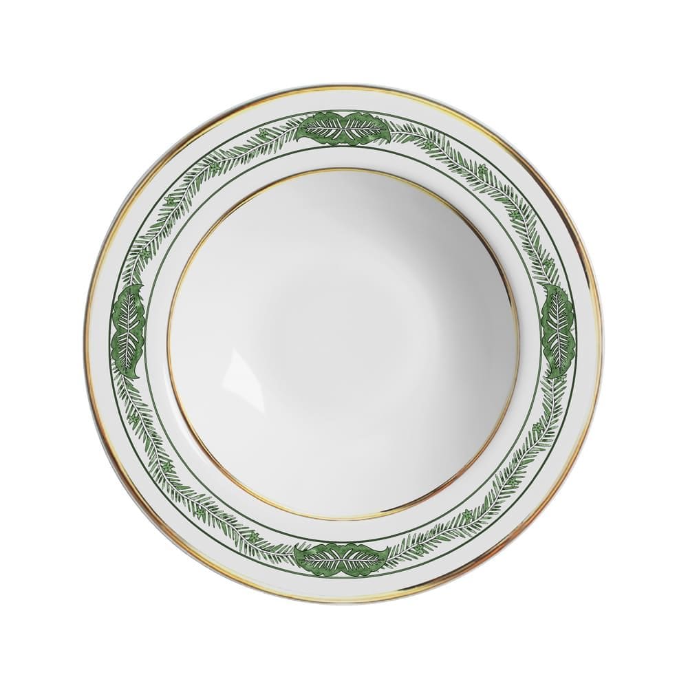 Conjunto com 6 Pratos Fundo Xangai Verde Ø25cm