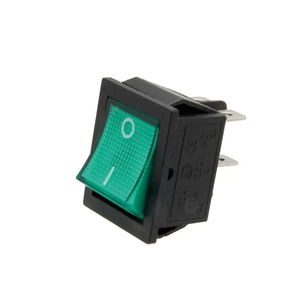 Chave Gangorra Kcd4-201 -15A- 250V -4 Term Vd (On/Off) 20Pç
