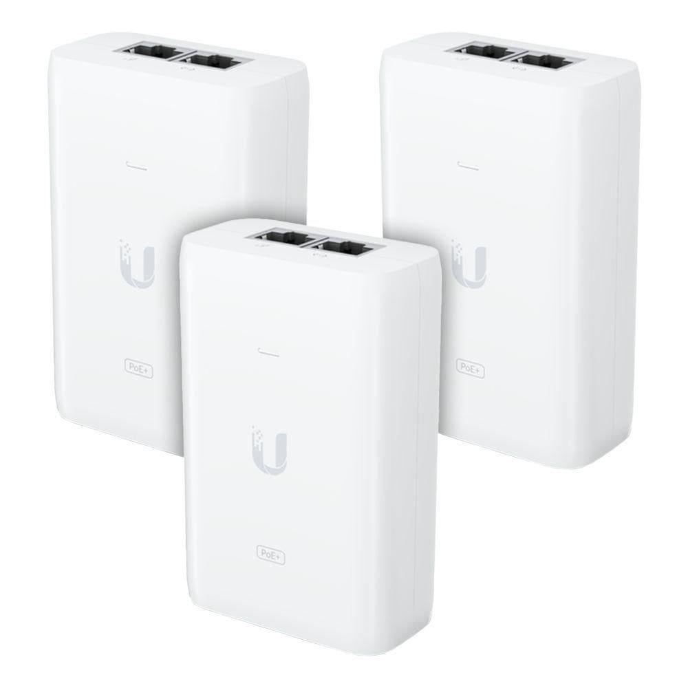3 Fontes Injetores Poe+ Ubiquiti 48v 30w Unifi | Adaptadores Para Alimentação