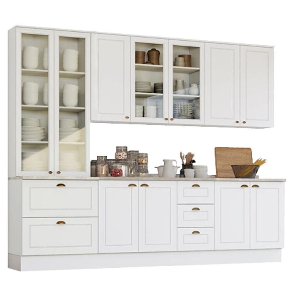 Cozinha Modulada Americana 07 Branco - Henn