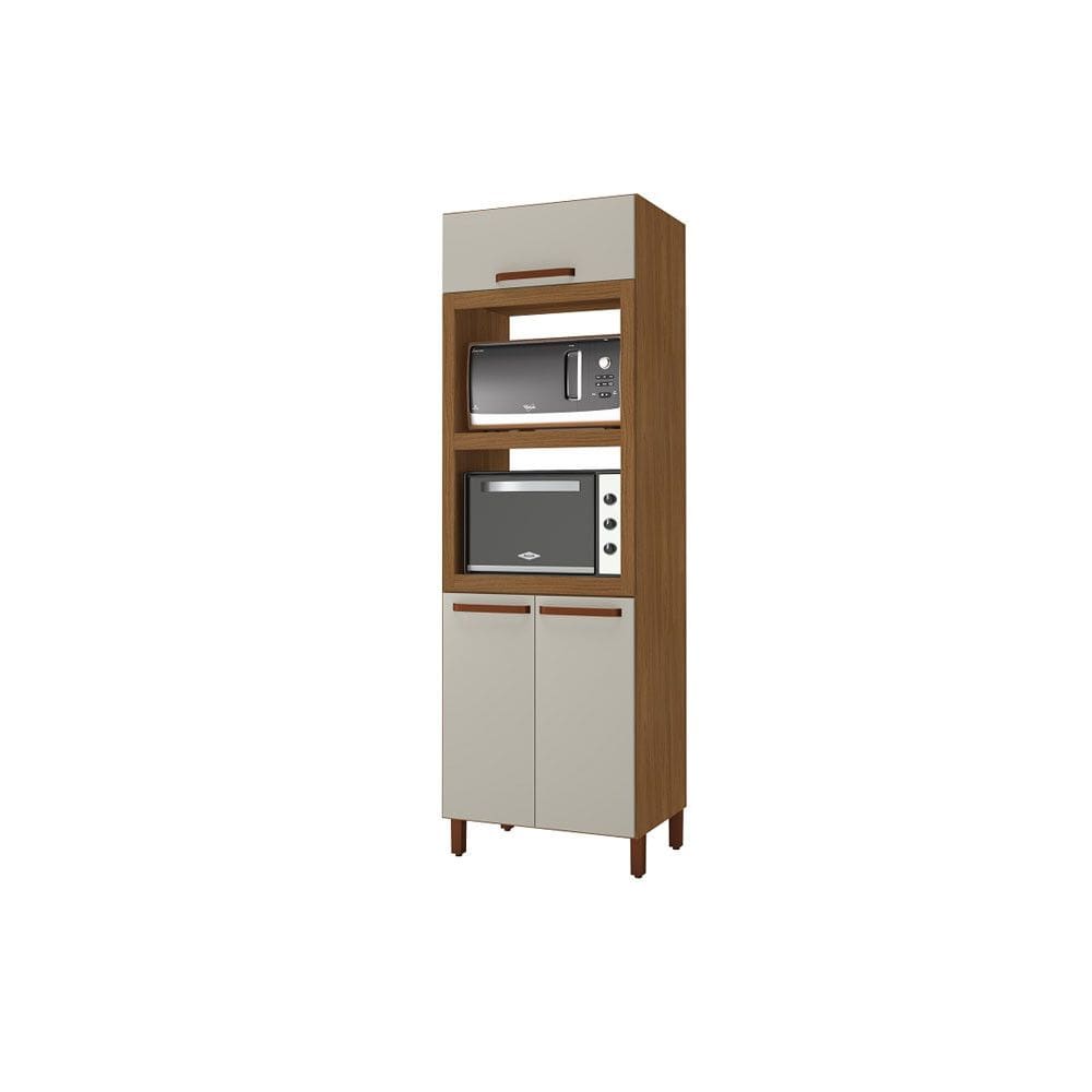 Paneleiro Indekes Kit Monza Forno Duplo Com 3 Portas