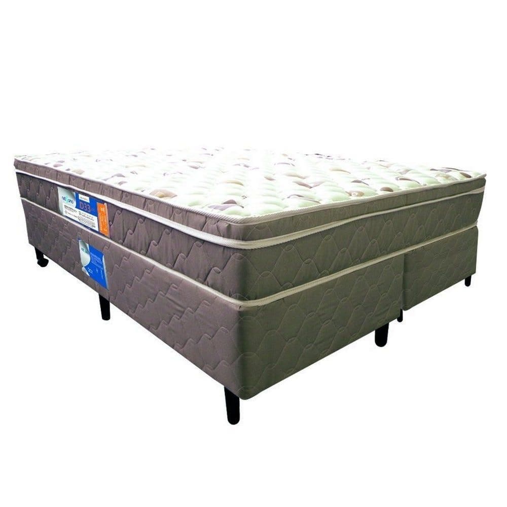 Cama Box + Colchão Netsono Euro King One Face D33 193x203x52cm