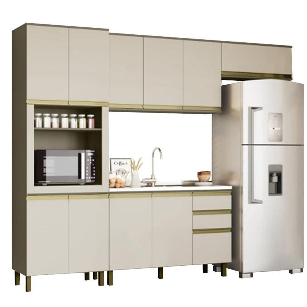 Cozinha Modulada Connect 14 Duna/Cristal - Henn