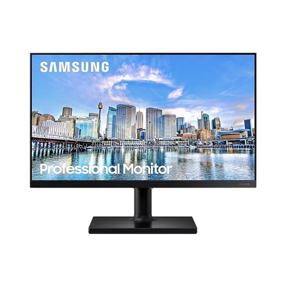 Monitor 24 LED Samsung Profissional Ajuste de altura, rotação, horizontal, inclinação, Bivolt, Ips, Full hd, FreeSync, 75Hz - LF24T450FQLMZD