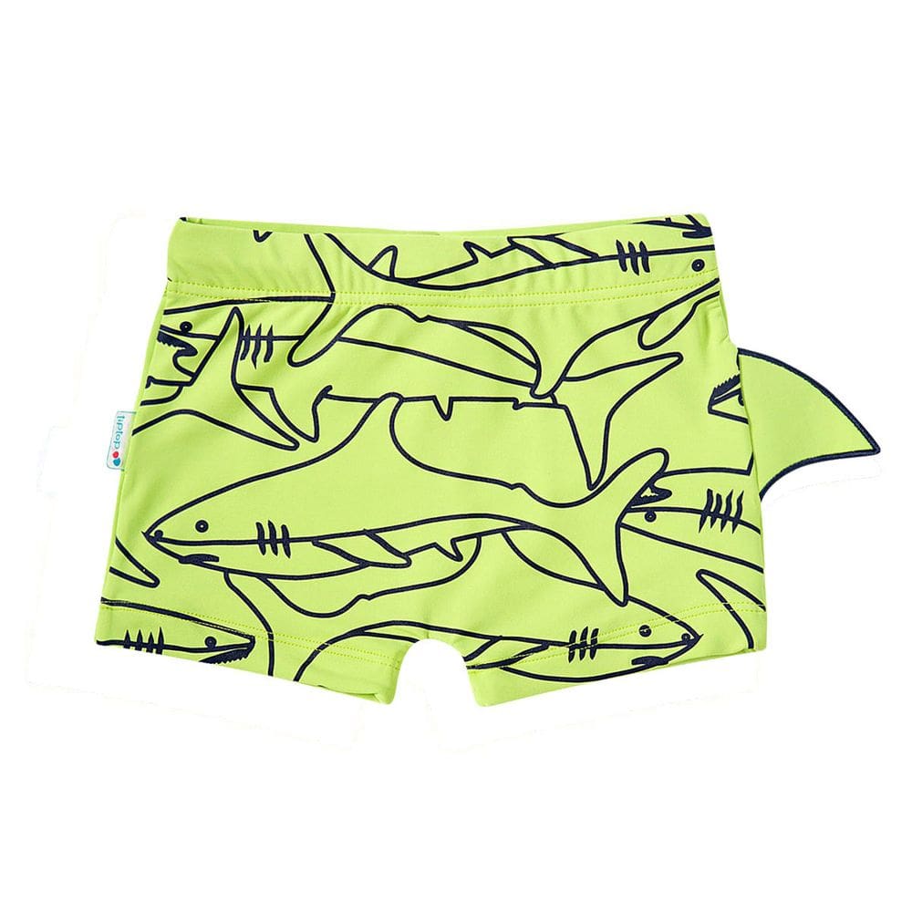 Sunga Boxer Infantil Shark Verde Neon Tip Top