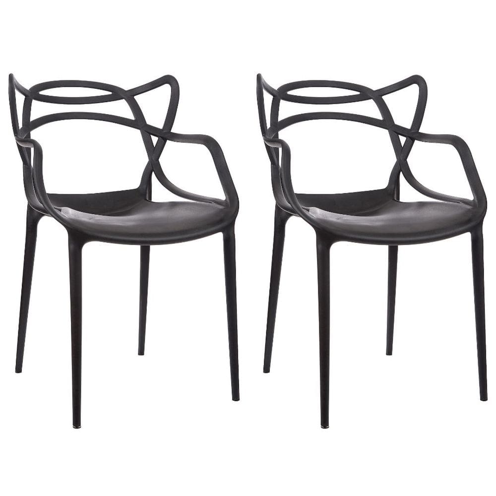 Kit 2 Cadeiras de Design Allegra Interior e Exterior