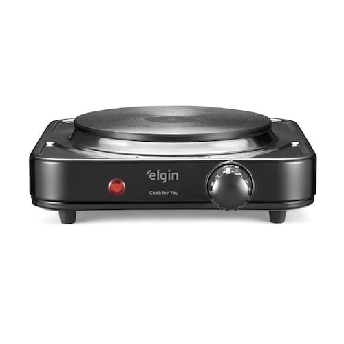 imagem-Fogão Portátil Elgin 1 Boca 1000W com 5 Ajustes de Temperatura - 110V
