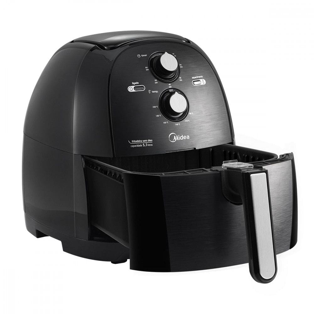 Fritadeira Air Fryer Midea Sem Óleo 5,3 Litros 3D RapidAir FRB50P1