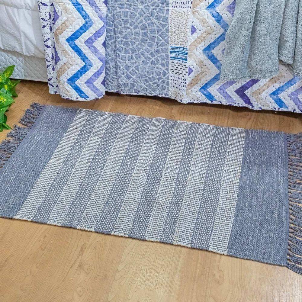 Tapete Kilim Indiano 60x90 Cinza