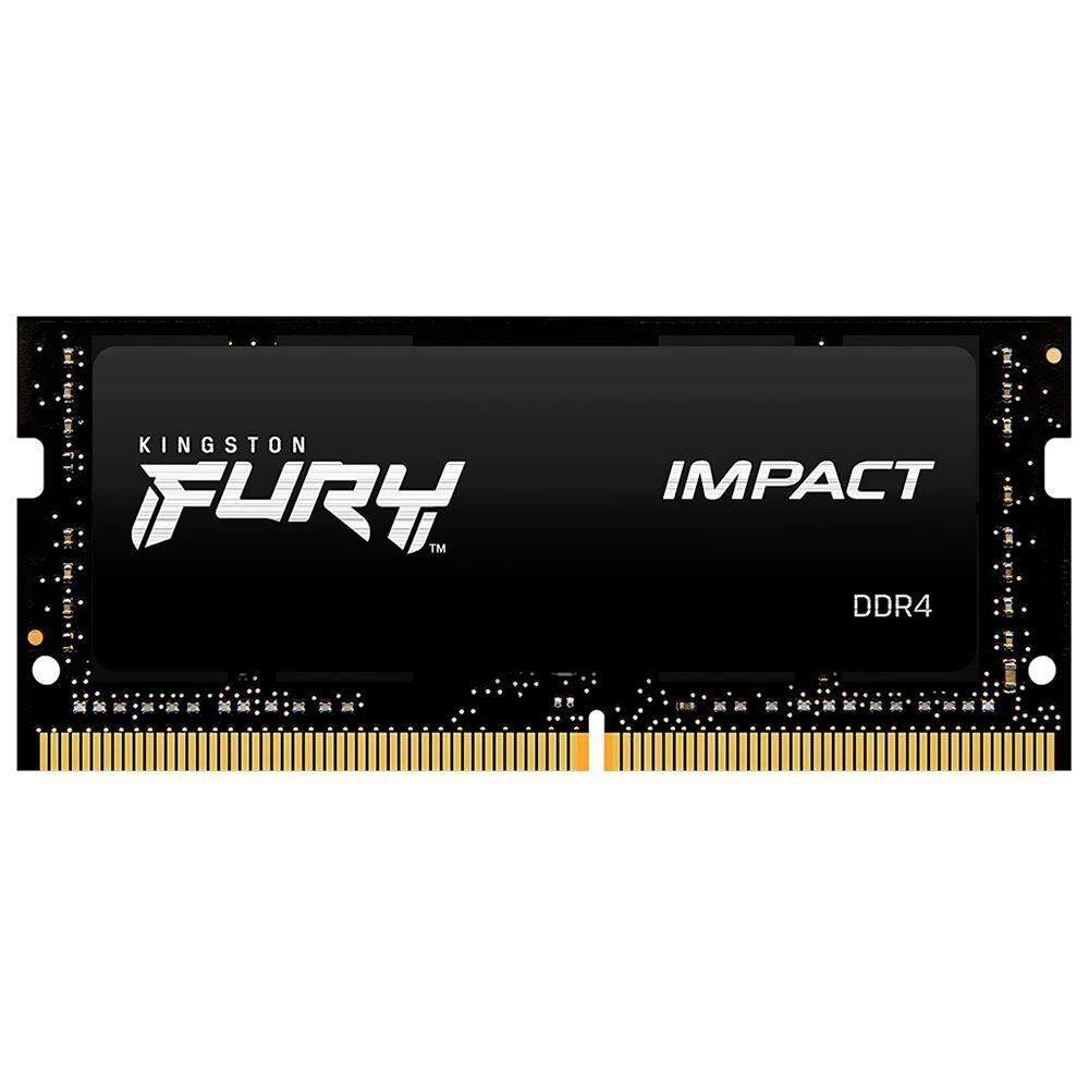 Memória Ram Para Notebook Kingston Fury Impact Ddr4 8gb 3200mhz - Preto (kf432s20ib/8)