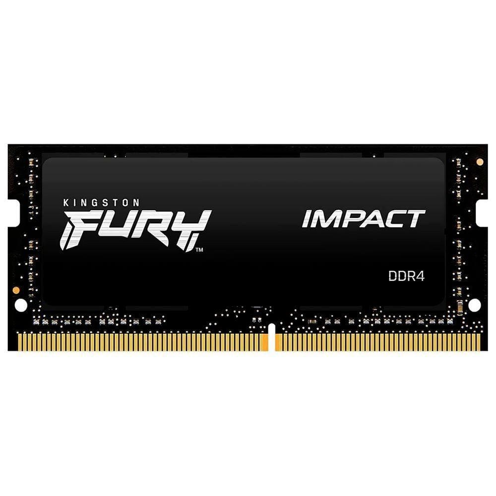 Memória Ram Para Notebook Kingston Fury Impact Ddr4 8gb 3200mhz - Preto (kf432s20ib/8)