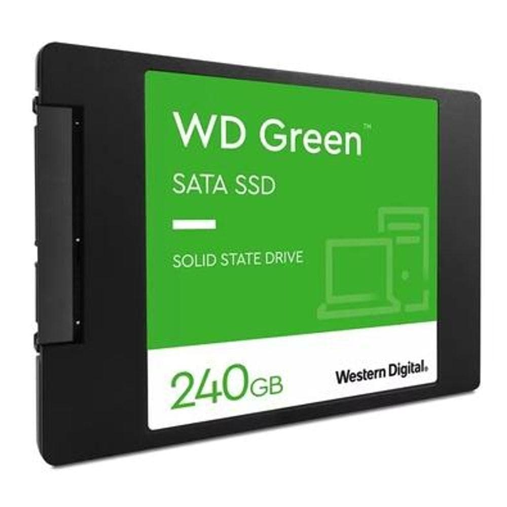 Ssd Wd Green, 240gb, Sata, Leitura 545mb/s E Gravação 430mb/s - Wds240g3g0a