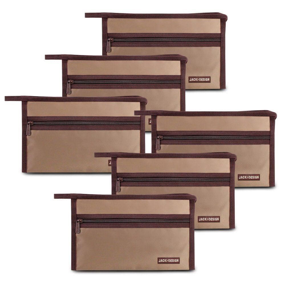 Kit De 6 Peças Necessaire Envelope Essencial-lembrancinha Marrom