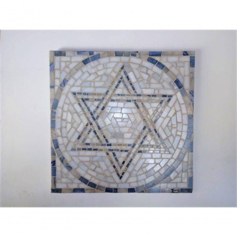 Mandala De Parede Estrela De David Tamanho 80cm