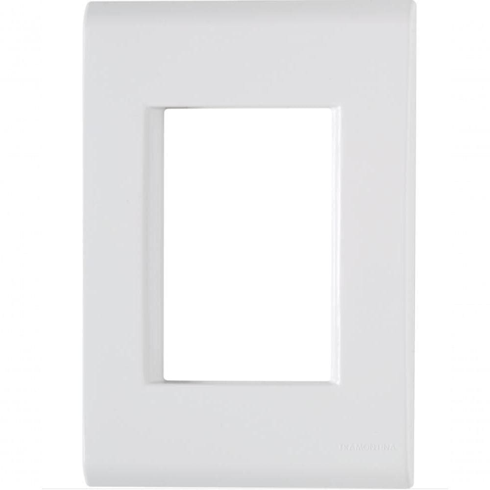 Kit 8 Placa 3 Postos Juntos 4x2 Tramontina Liz Branca