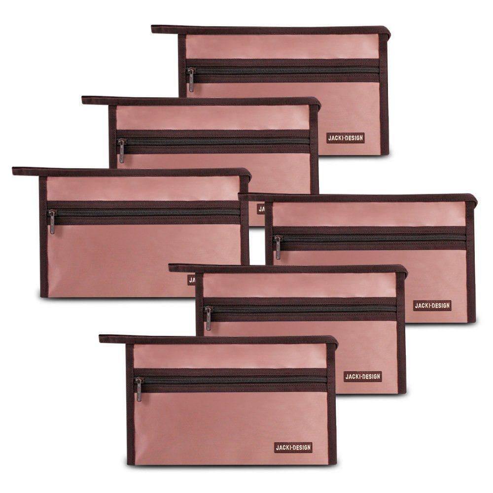 Kit De 6 Peças Necessaire Envelope Essencial-lembrancinha Rosa