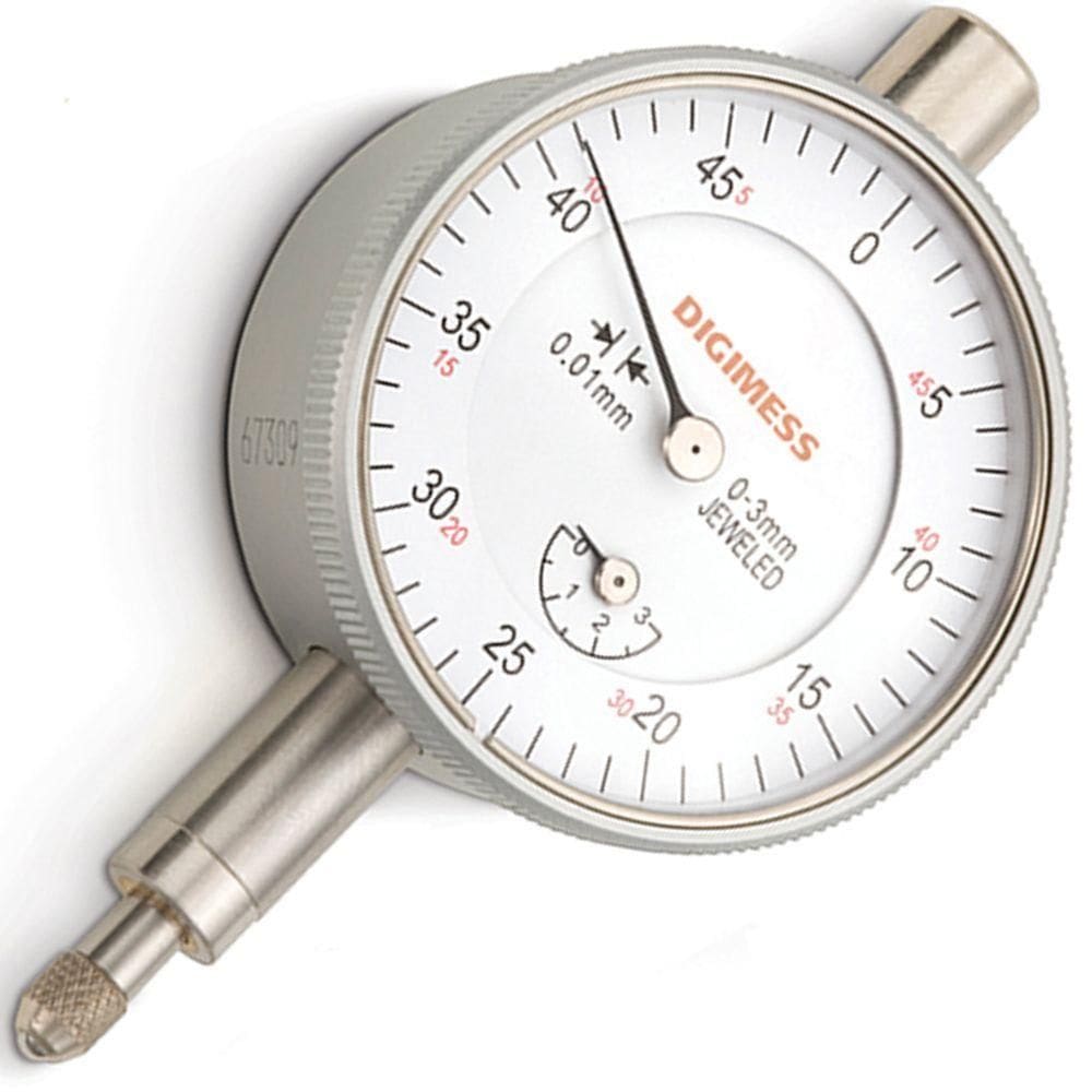 Relógio Comparador - Cap. 0-25 Mm - Graduação De 0,01mm - Diâmetro Do Mostrador ø56mm - Tampa Traseira Com Orelha - Ref. 121.315
