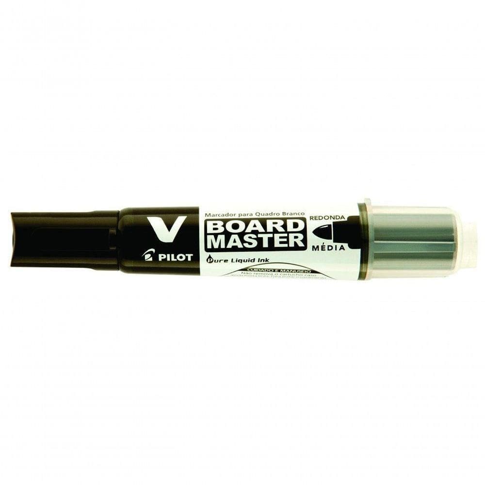 Kit Marcador Quadro Branco Recarregável + Apagador De Quadro Branco Pilot Preto