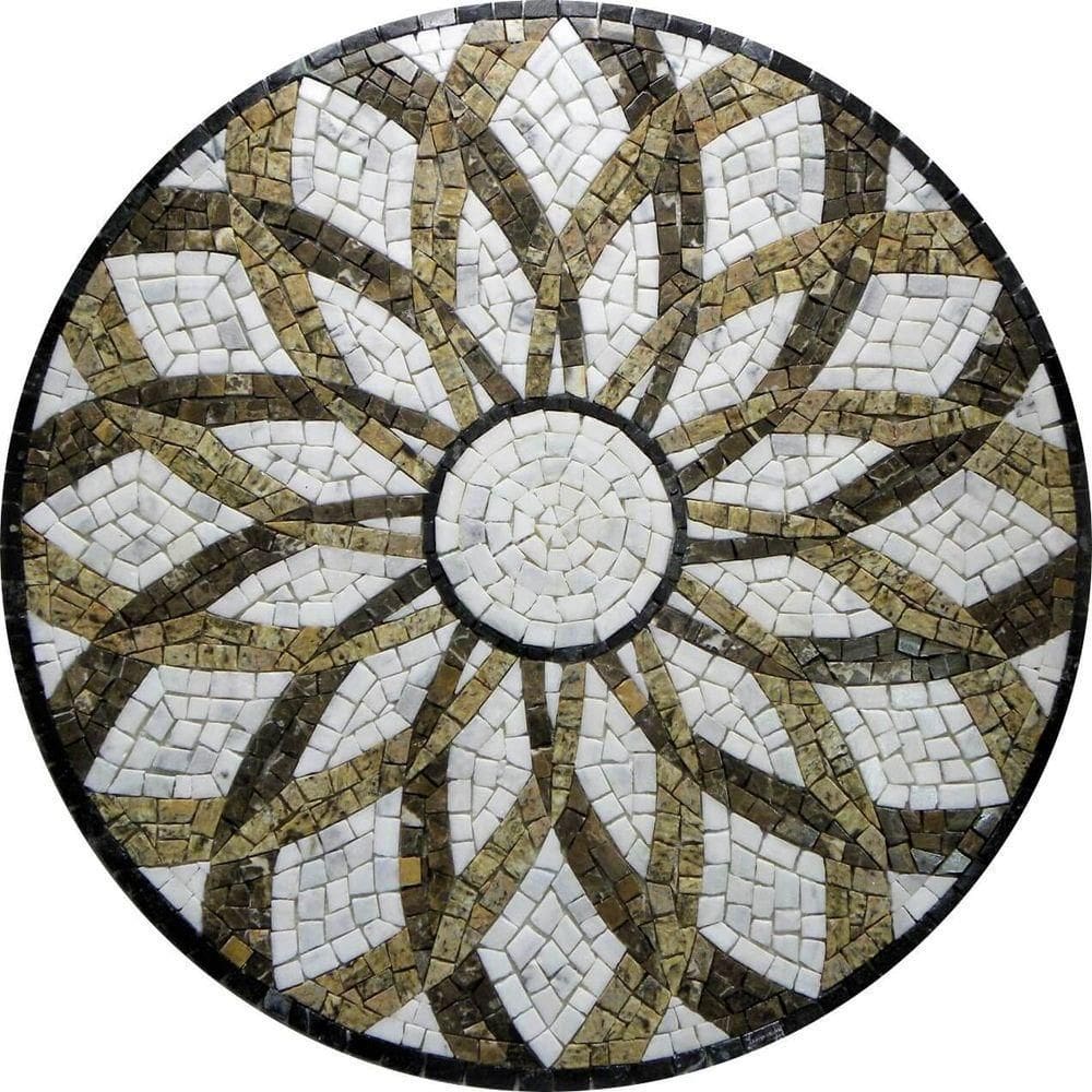 Piso Em Mosaico Romano Vortice