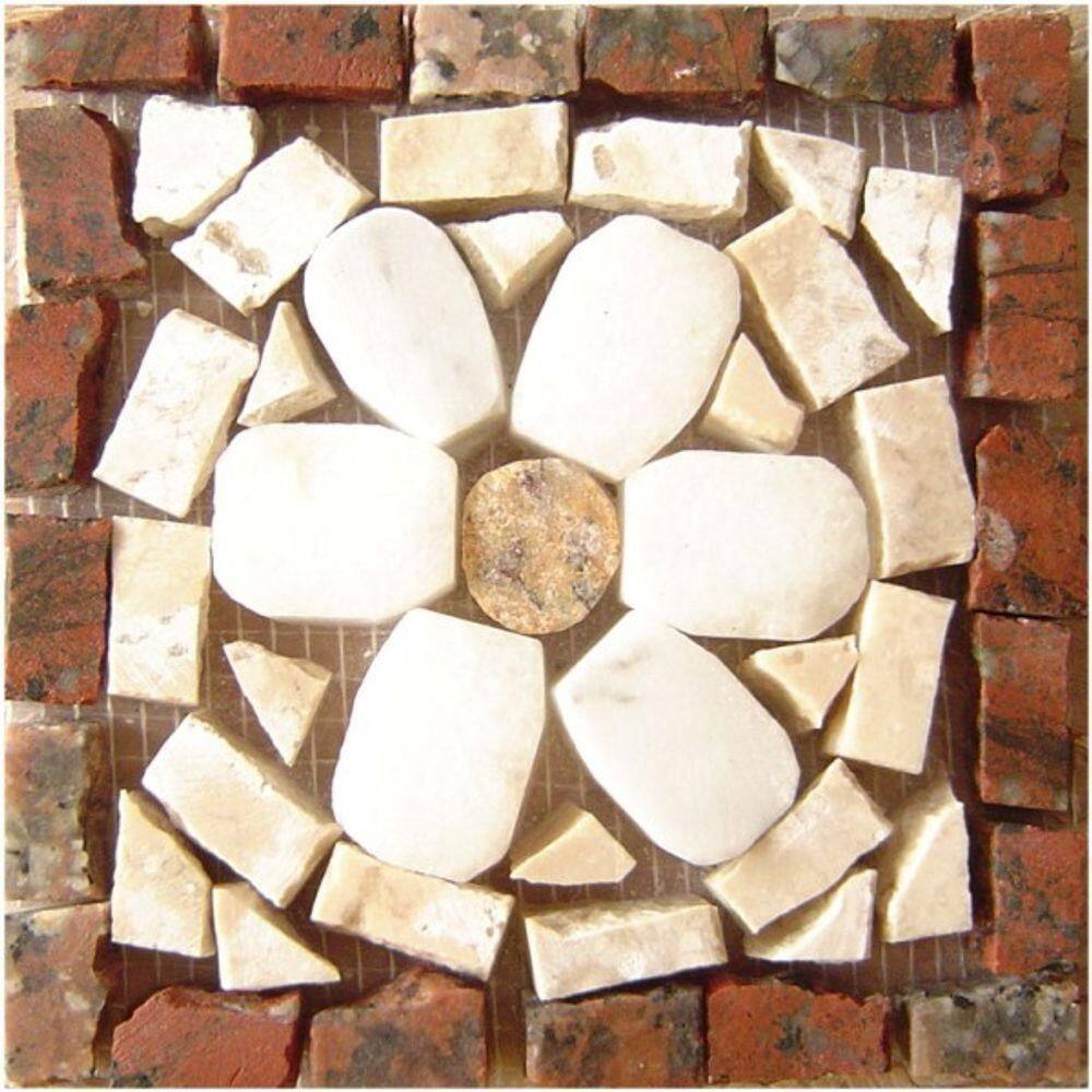 Tozetto Mosaico Fiore - 13x13cm