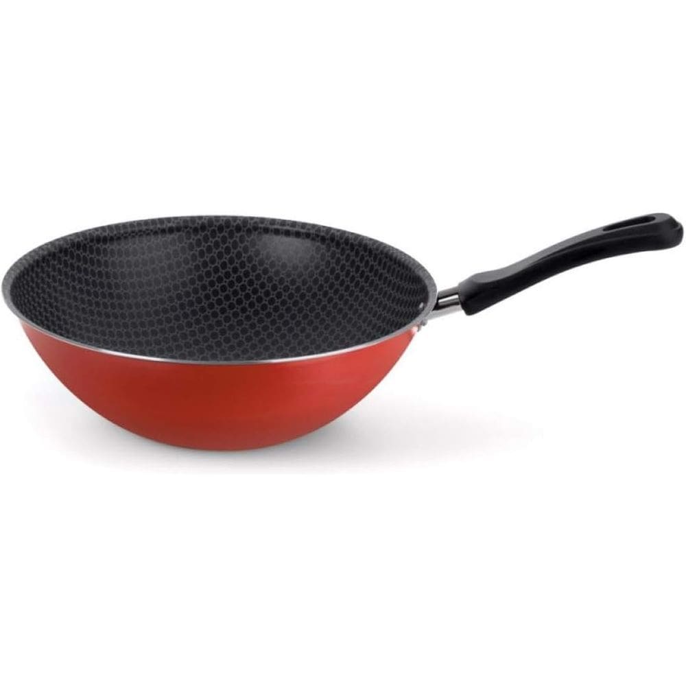 Frigideira Wok Orienta 28 Essencial Vermelha Antiaderente de